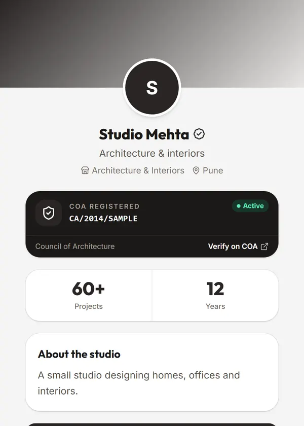Architect & interiors template